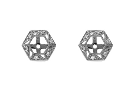 H027-72191: EARRING JACKETS .08 TW (FOR 0.50-1.00 CT TW STUDS)