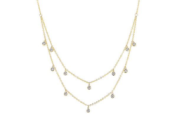 H301-28618: NECKLACE .22 TW (18 INCHES)