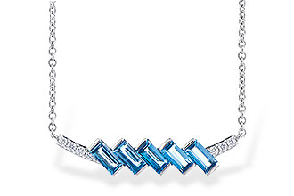 B300-44064: NECK .75 LONDON BLUE TOPAZ .80 TGW