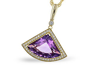 C302-20373: NECKLACE 2.80 AMETHYST 2.97 TGW