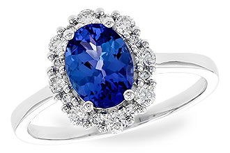 E301-32255: LDS RG 1.02 TANZANITE 1.30 TGW (8x6 OVAL)
