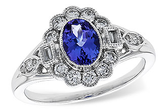 E302-19509: LDS RG .80 TANZANITE 1.20 TGW (7x5MM OV)
