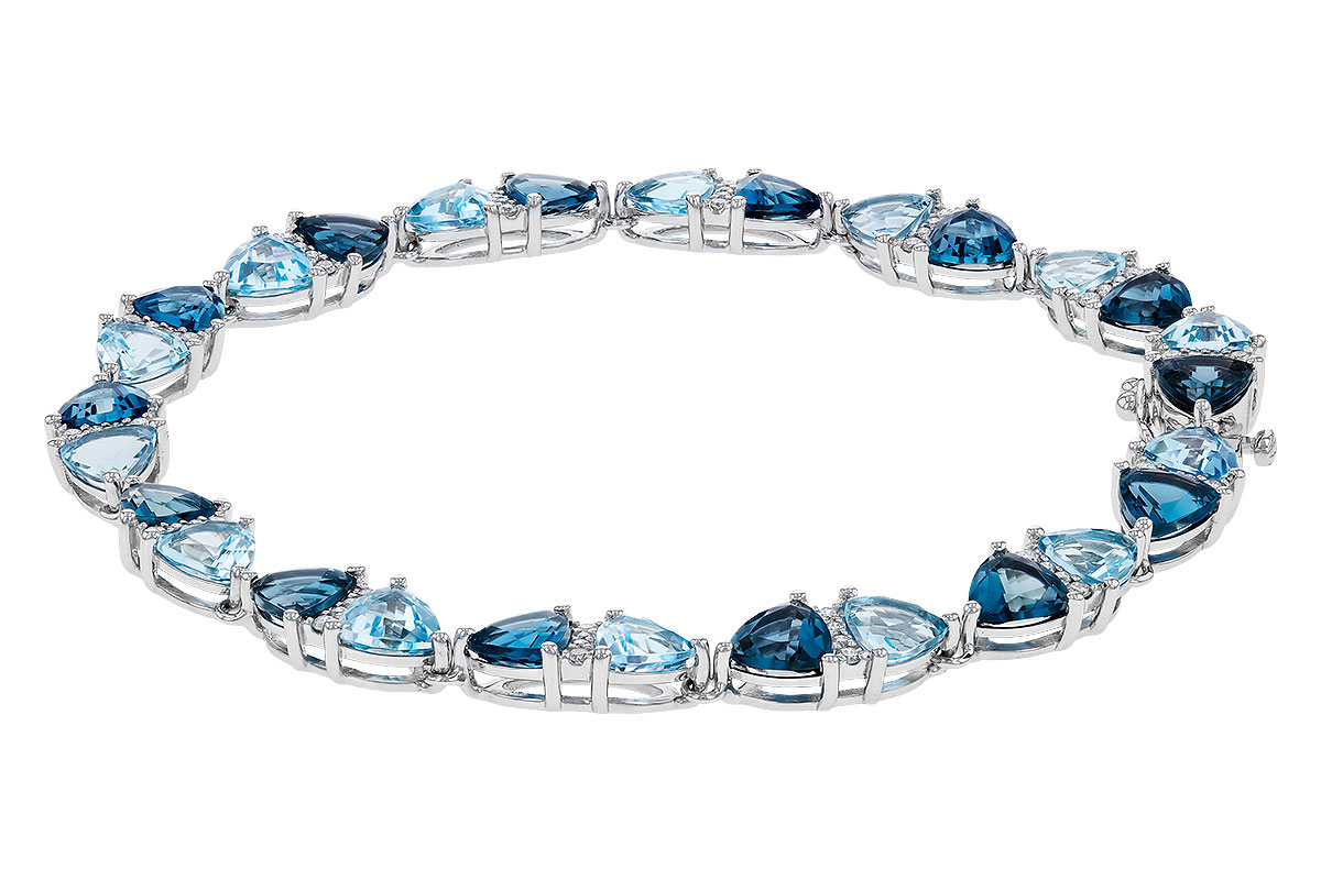 F302-20418: BRACELET 12.20 BLUE TOPAZ 12.50 TGW (7")