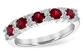 G217-64991: LDS WED RG .88 RUBY 1.12 TGW