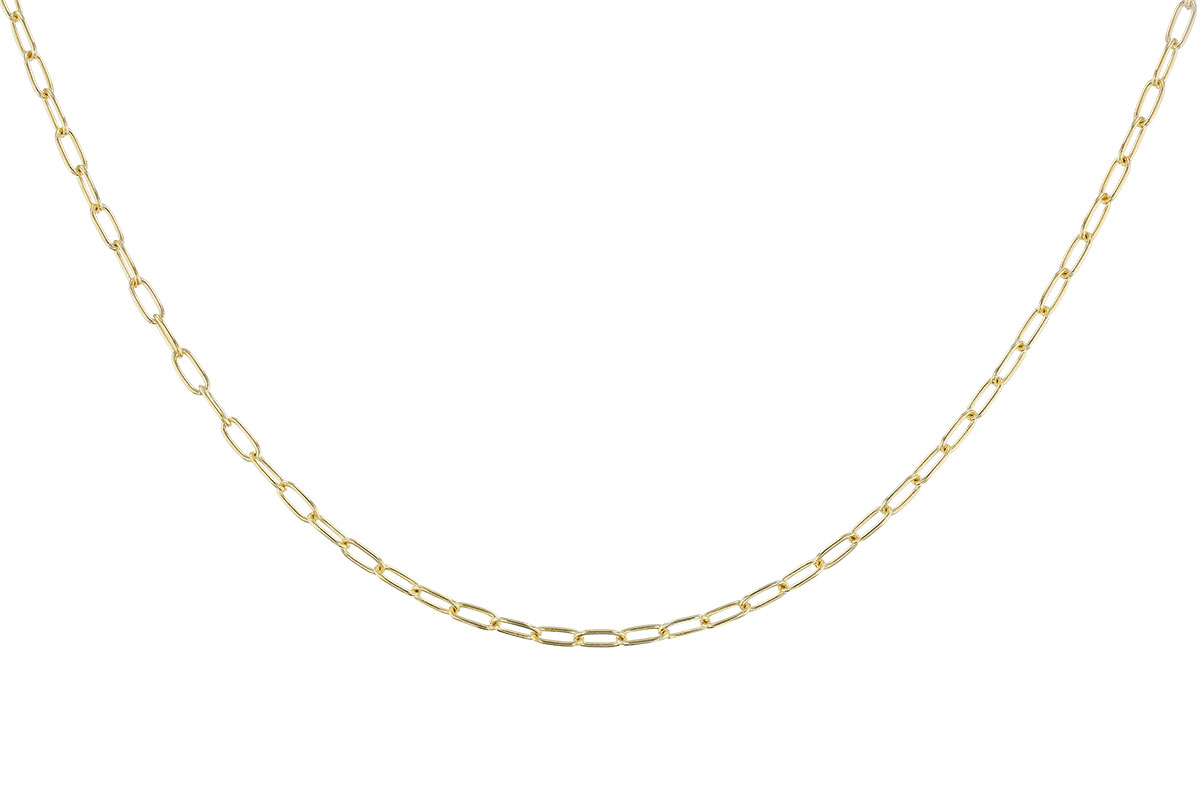 G302-18545: PAPERCLIP SM (7IN, 2.40MM, 14KT, LOBSTER CLASP)