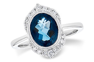 K300-44054: LDS RG 1.86 LONDON BLUE TOPAZ 2.00 TGW